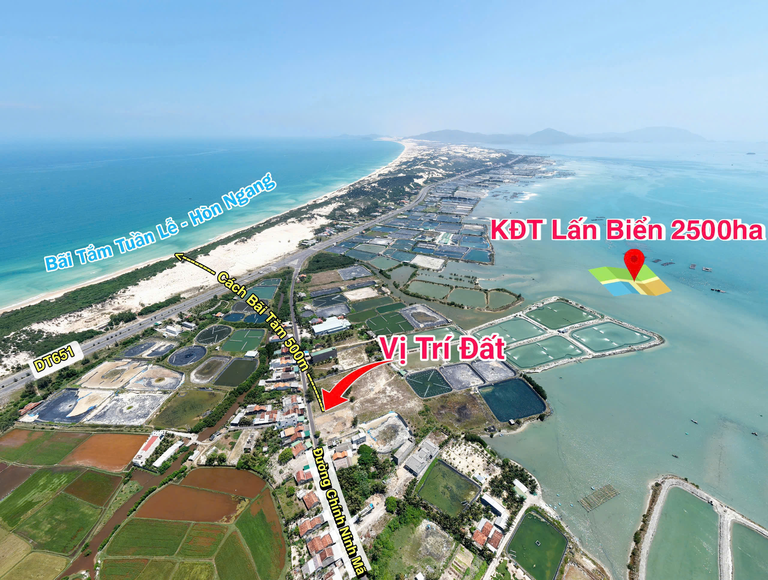 🔖BÁN ĐẤT TRỤC CHÍNH NINH MÃ GẦN BÃI TẮM